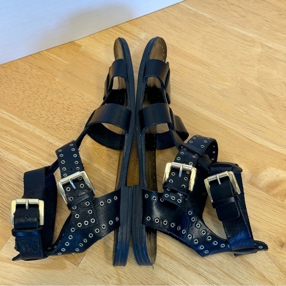 Barbara Barbieri Sandals Black Sz 6 1/2 - Picture 4 of 7